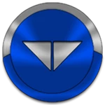 blue icon pack android application logo